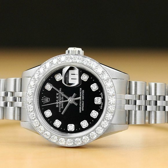Sale! Rolex 1ct+ Diamond Datejust White Gold Ladies Watch main image 4